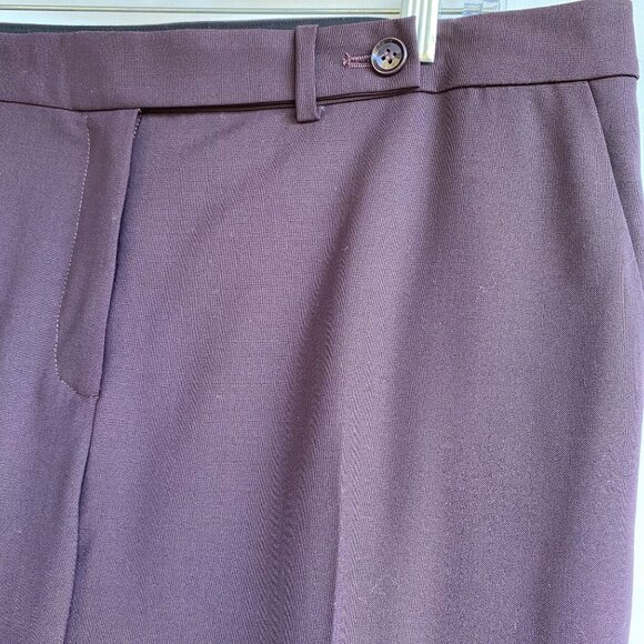 PURE Collection Tailored Ankle Trouser Pants Size 14-16 US Fig Purple Lined NEW - Picture 12 of 12